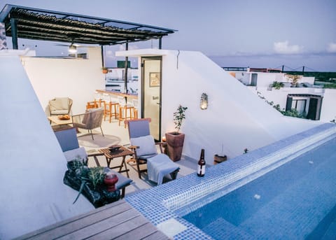 The rooftop is the highlight of this beautiful condo.