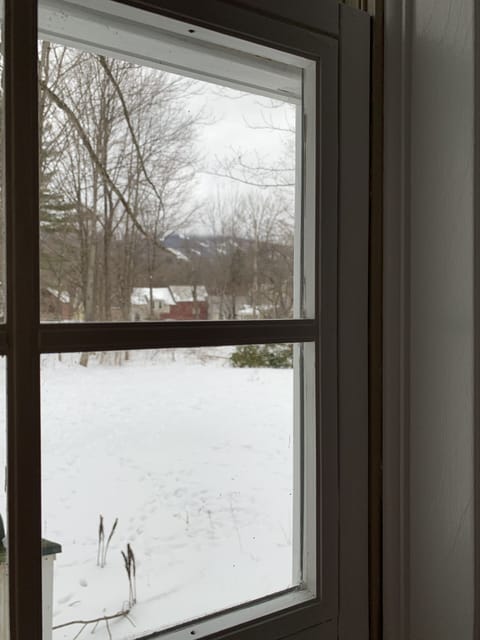Mountain views through the kitchen window