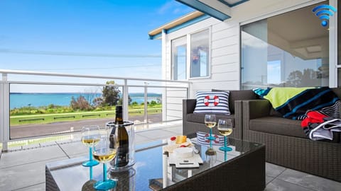 Bay Views | Views from balcony | Outdoor lounge |