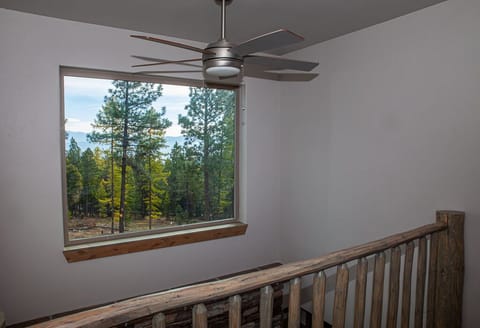 Catwalk connecting den to master bedroom