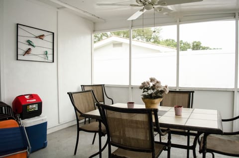 Back porch, beach toys/chairs available.