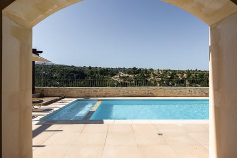 The impeccable pool terrace.