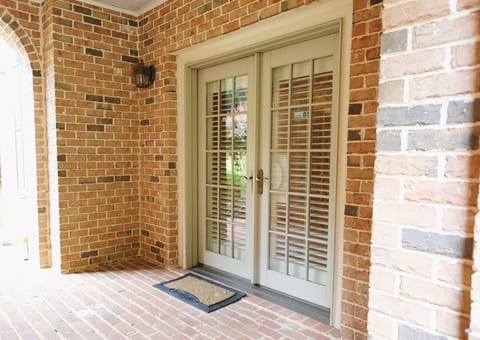 Beautiful wet lit 1st floor entrance.