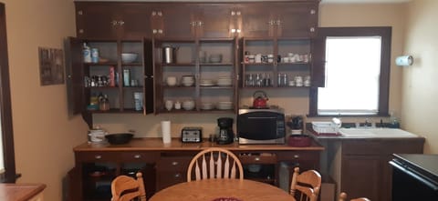 miscellaneous items in the cupboards