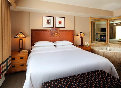 premium master bed with jacuzzi tub