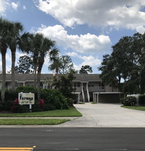 Street side of #205 in the 800 Fairways Building on Bird Bay Drive West