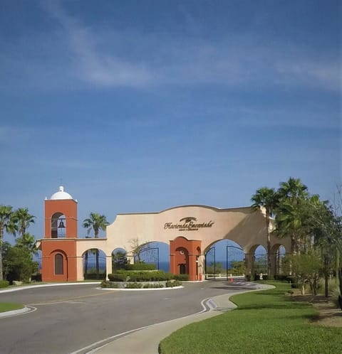 Main security gate to resort