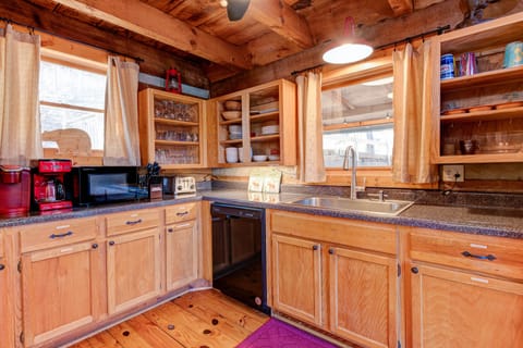 Kitchen view with coffee makers (Keurig and auto drip coffee maker)