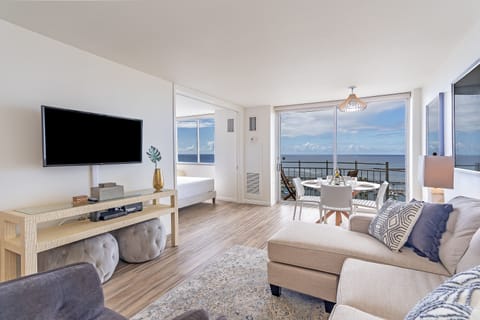 Modern Living Room with Flat Screen TV