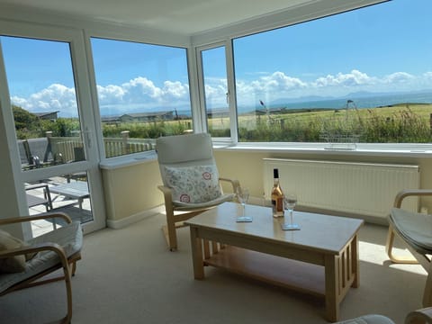 Sun lounge looking towards Llŷnn Peninsula