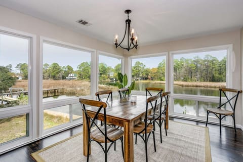 Stunning views from every window in the dining room