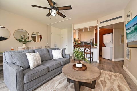 Living room featured a comfortable sofa bed for extra sleeping arrangement