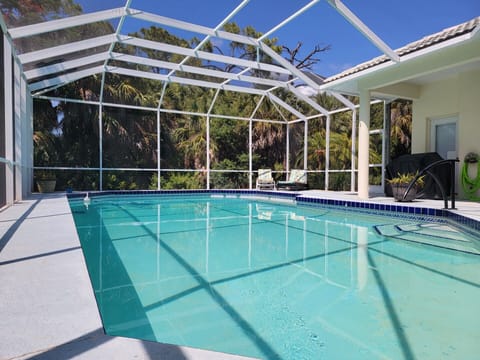 Very large heated pool