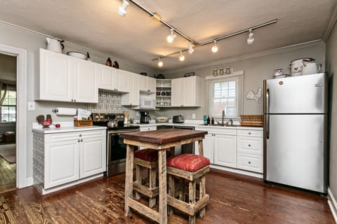 Kitchen w dishwasher, microwave, toaster,  & drip coffee maker. Stocked w essent