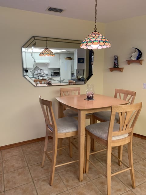High-top breakfast nook in kitchen