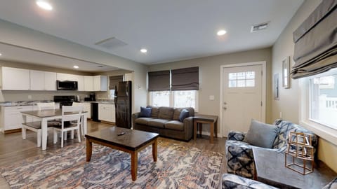 View of the living and kitchen area