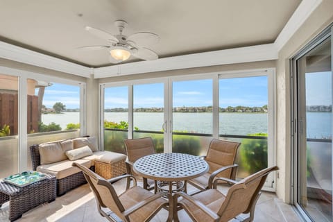 The Covered Lanai Has Spectacular Lake Views!