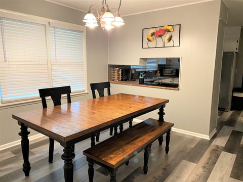 Dining table with seating for 6