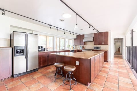 Well equipped rustic kitchen