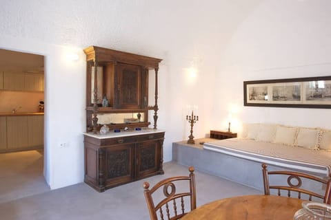 House of the 7 ships. Upper level house
The living room