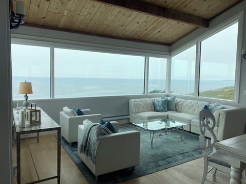 Living room with ocean views!