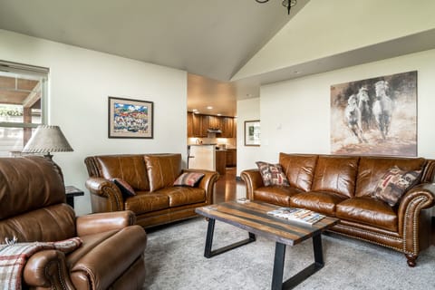 Plenty of seating in the living room.