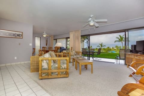Doors open to the beautifully maintained property