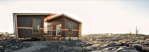 Surround yourself with epic views of the volcano, and black lava fields.