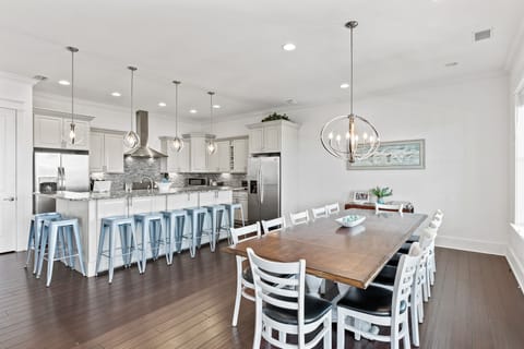Kitchen and dining area on second floor