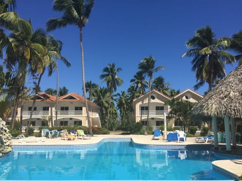 Picture from Pool up to Condo