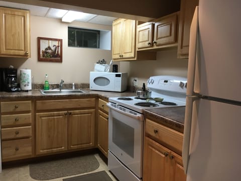 Studio apartment kitchen