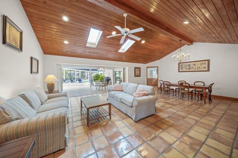 Large living room with new furniture