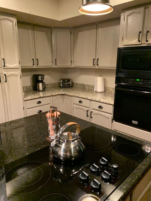 small appliances include a double toaster, & coffee machine