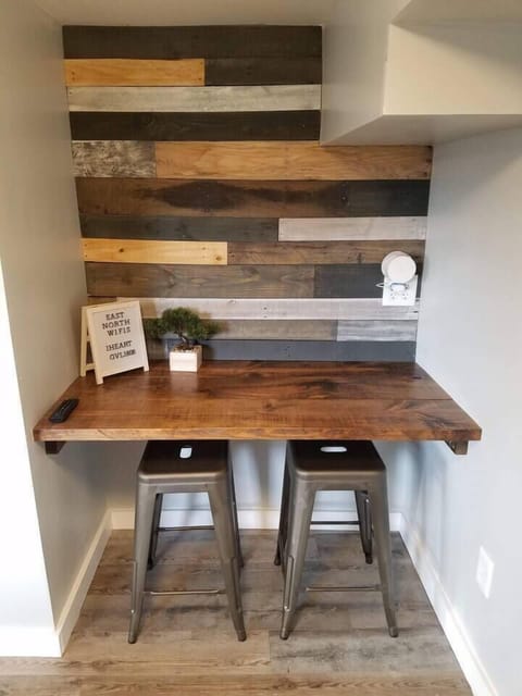 Living room nook for eating or work space