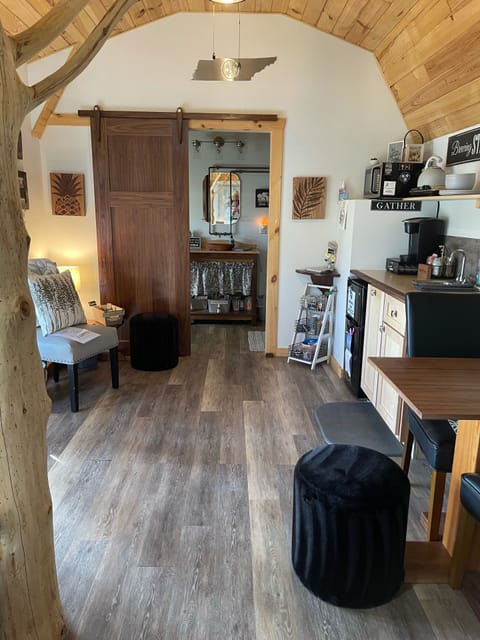 View from downstairs bedroom