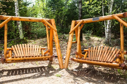 Seating area along Lake Vermilion