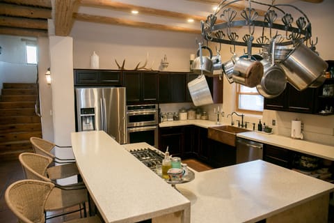 Kitchen comes fully equipped with everything you need to prepare your meals.