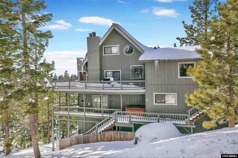 Side view of the home