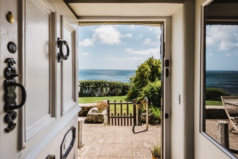 Prospect House, Coverack. You are greeted with beautiful sea views as soon as you leave the front door!