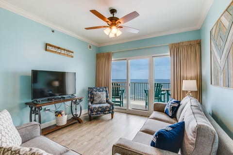 Living room with fabulous view of The Gulf