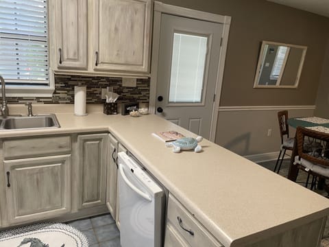 we receive lots of compliments on the attractive full service kitchen 