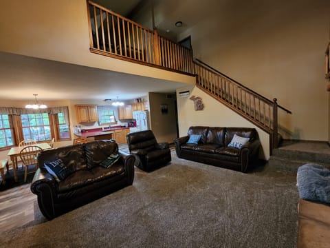 Open concept Kitchen, Dining and Living Rooms