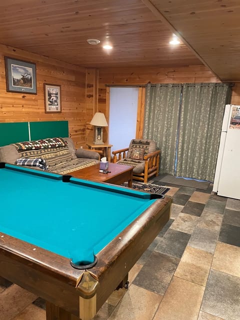 Lower level recreation room.