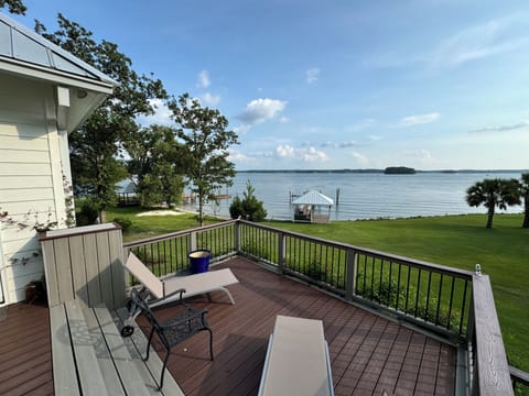 From back deck showing expansive yard