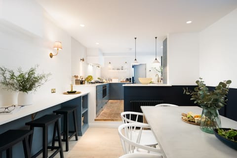 Open-plan kitchen dining area