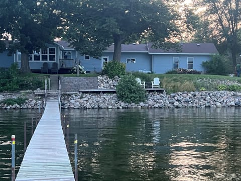 The lake bottom is hard sand. The depth increases gradually. 