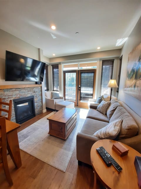 living room with pull out sofa bed