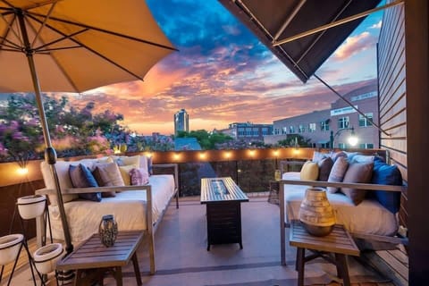 Outdoor living space with capitol views