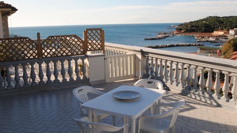 terrace with sea view