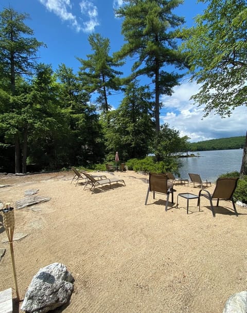 Beach view from walk way